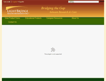 Tablet Screenshot of lightbridgehealthcare.com